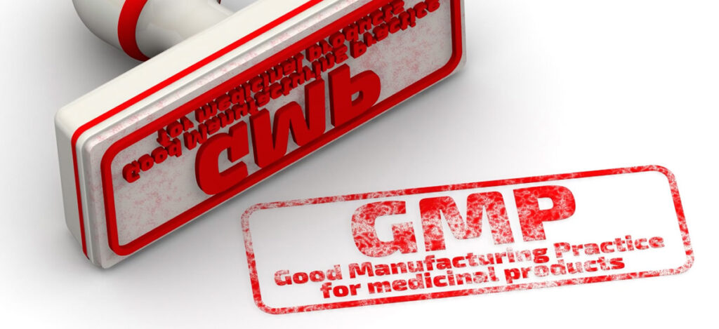 Illustration of a stamp where it reads “Good Manufacturing Practices”. What are GMP regulations. GMP compliance. What are current good manufacturing practices. What are CGMPs. GMP regulatory standards
